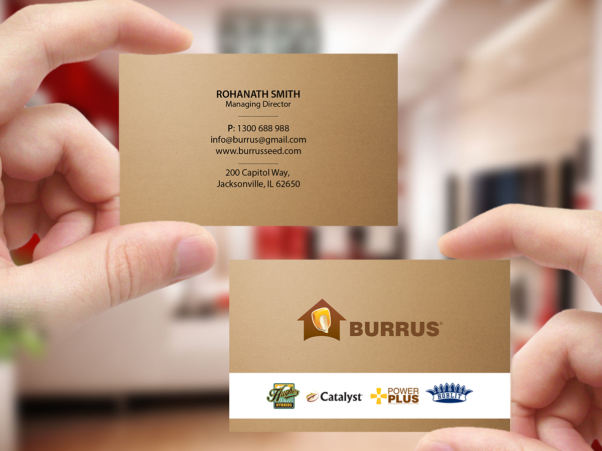 Business Card Design by Creations Box 2015 for Burrus Seed | Design #17299804