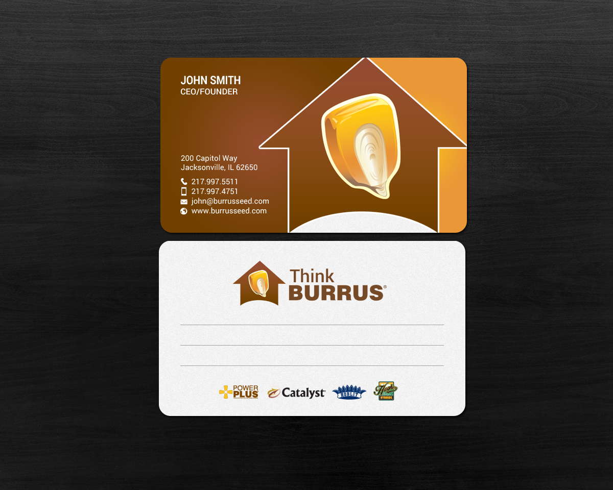 Business Card Design by chandrayaan.creative for Burrus Seed | Design #17304305