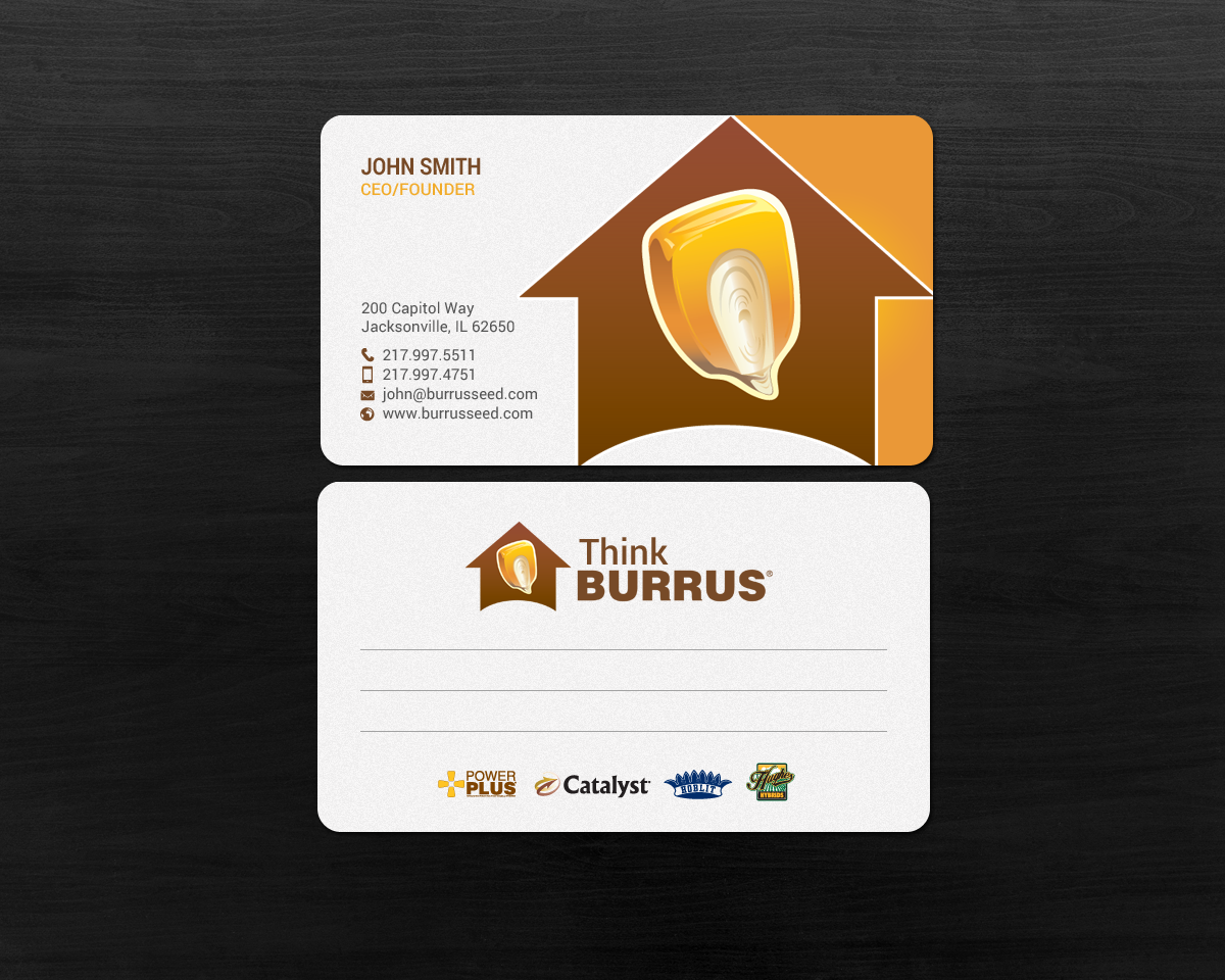 Business Card Design by chandrayaan.creative for Burrus Seed | Design #17304306