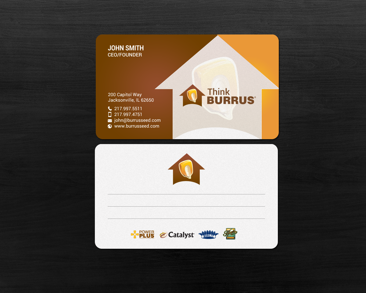 Business Card Design by chandrayaan.creative for Burrus Seed | Design #17304309