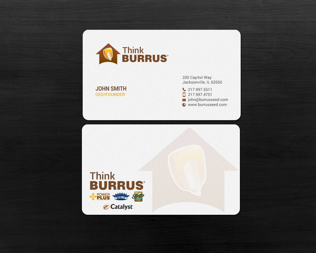 Business Card Design by chandrayaan.creative for Burrus Seed | Design #17304361