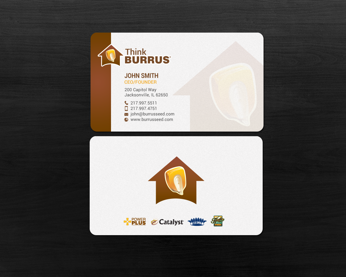 Diseño de Tarjeta de Presentación por chandrayaan.creative para Burrus Seed | Diseño #17304363