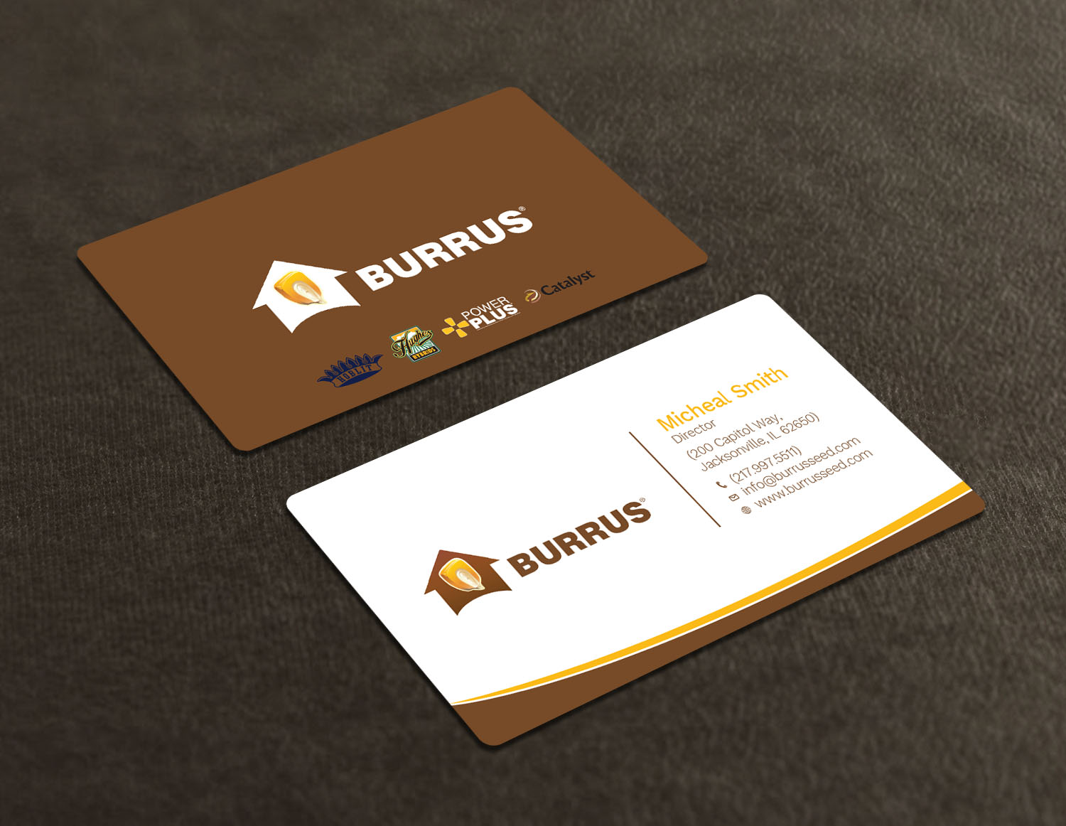 Business Card Design by Tripti Ranjan Gain for Burrus Seed | Design #17282175