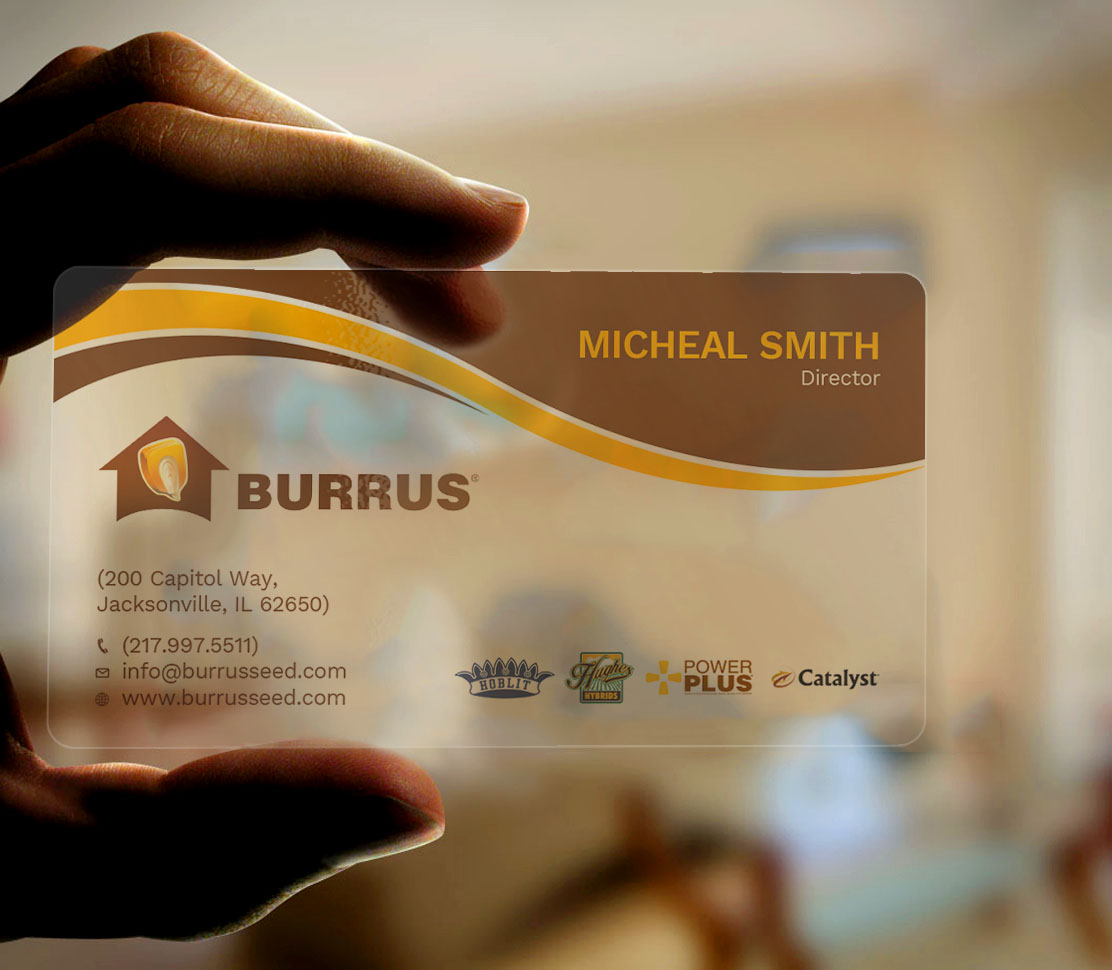 Business Card Design by Tripti Ranjan Gain for Burrus Seed | Design #17282176