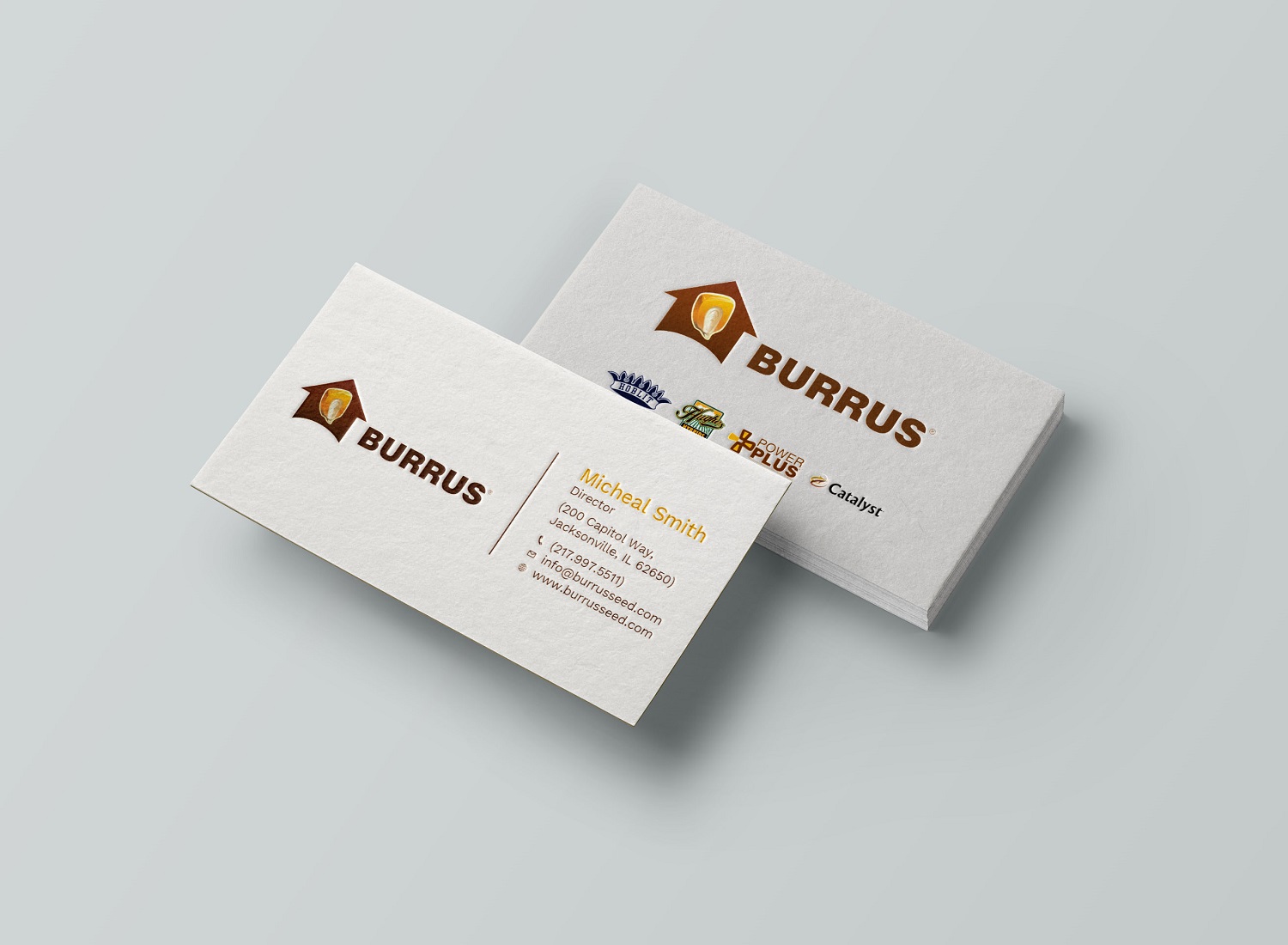Business Card Design by Tripti Ranjan Gain for Burrus Seed | Design #17282177