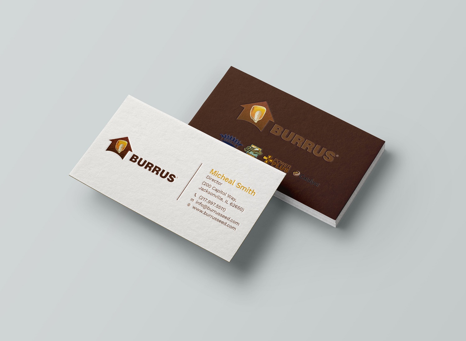 Business Card Design by Tripti Ranjan Gain for Burrus Seed | Design #17282178
