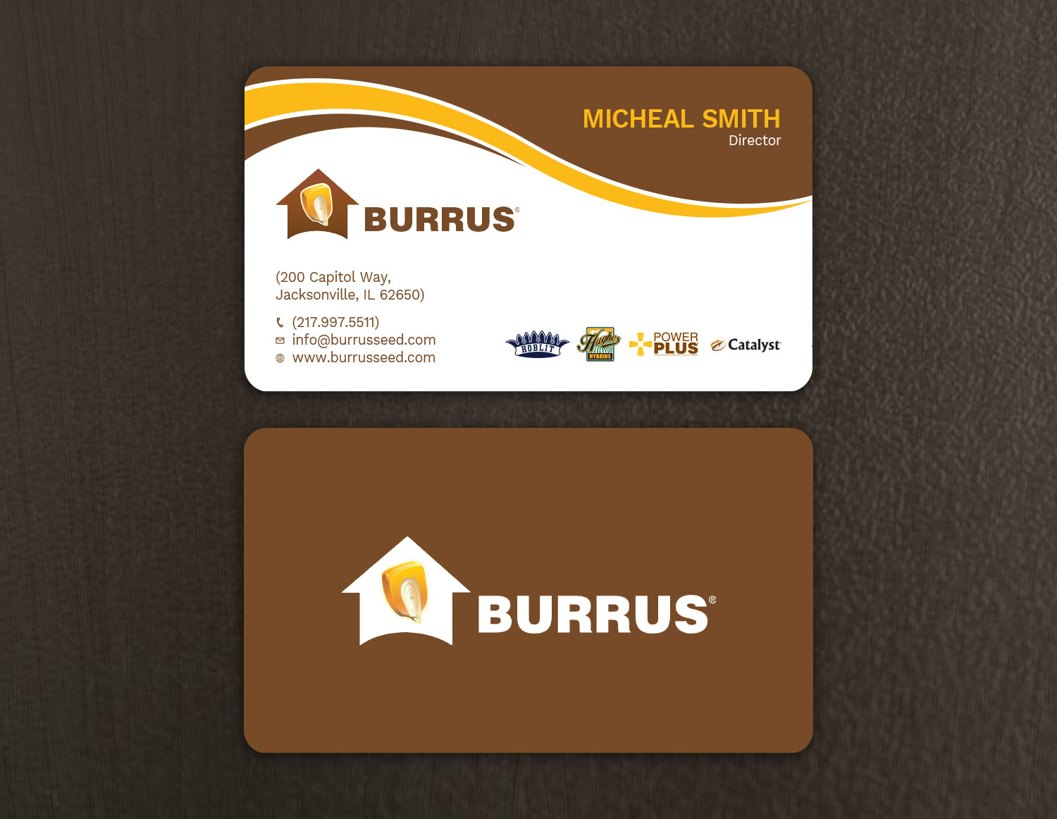 Business Card Design by Tripti Ranjan Gain for Burrus Seed | Design #17282188