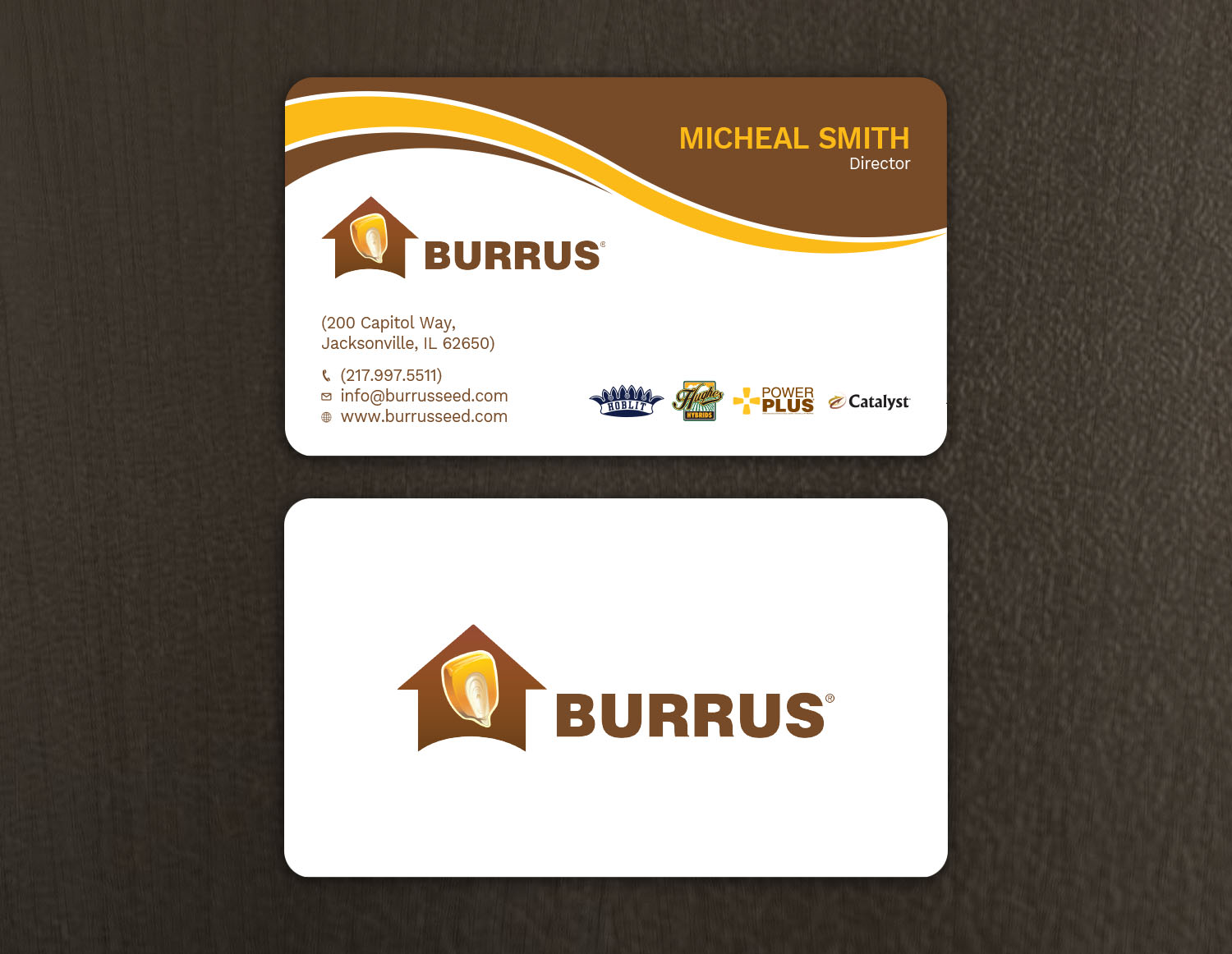 Business Card Design by Tripti Ranjan Gain for Burrus Seed | Design #17282189