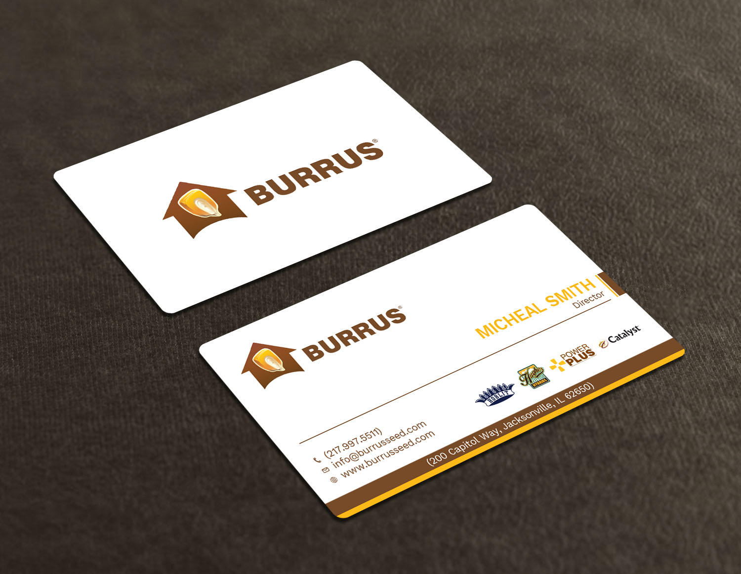 Business Card Design by Tripti Ranjan Gain for Burrus Seed | Design #17282190