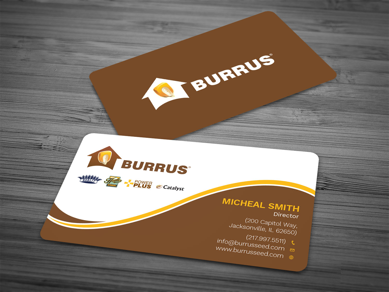 Business Card Design by Tripti Ranjan Gain for Burrus Seed | Design #17282192