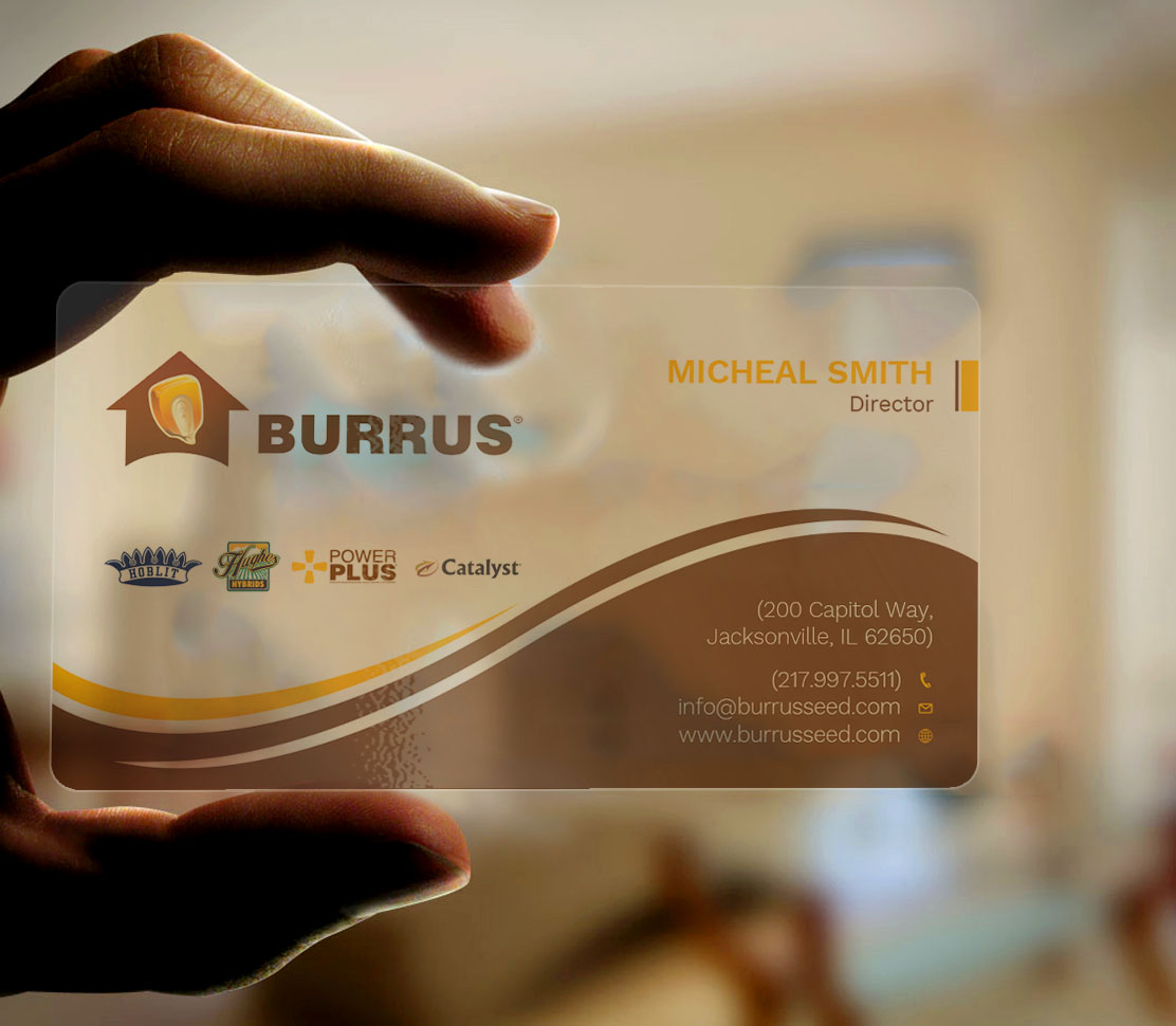 Business Card Design by Tripti Ranjan Gain for Burrus Seed | Design #17282193