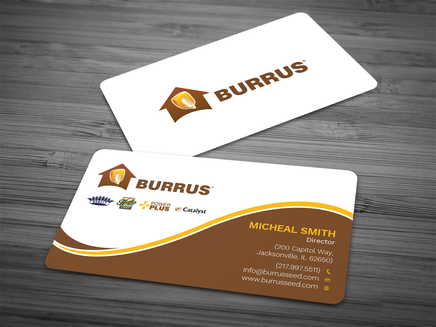 Business Card Design by Tripti Ranjan Gain for Burrus Seed | Design #17282195
