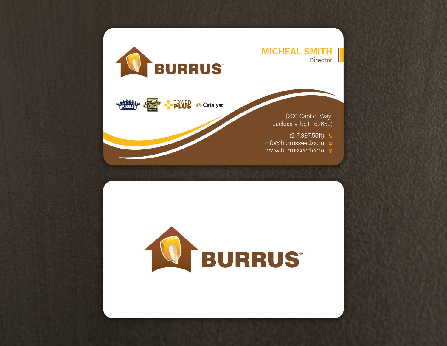 Business Card Design by Tripti Ranjan Gain for Burrus Seed | Design #17282196