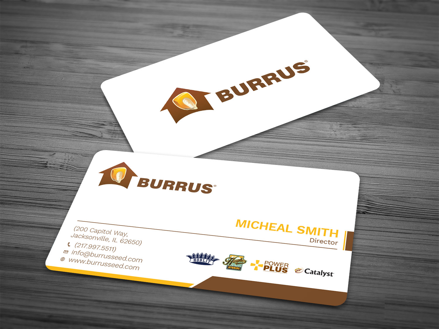 Business Card Design by Tripti Ranjan Gain for Burrus Seed | Design #17282199