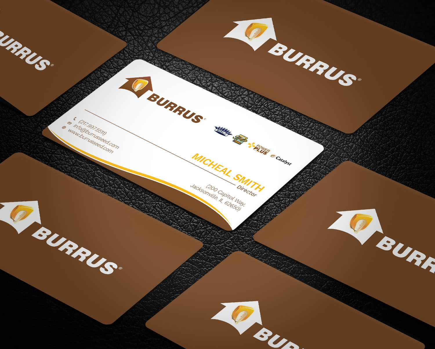 Business Card Design by Tripti Ranjan Gain for Burrus Seed | Design #17282200