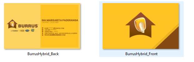 Business Card Design by gari.paderanga for Burrus Seed | Design #17339859