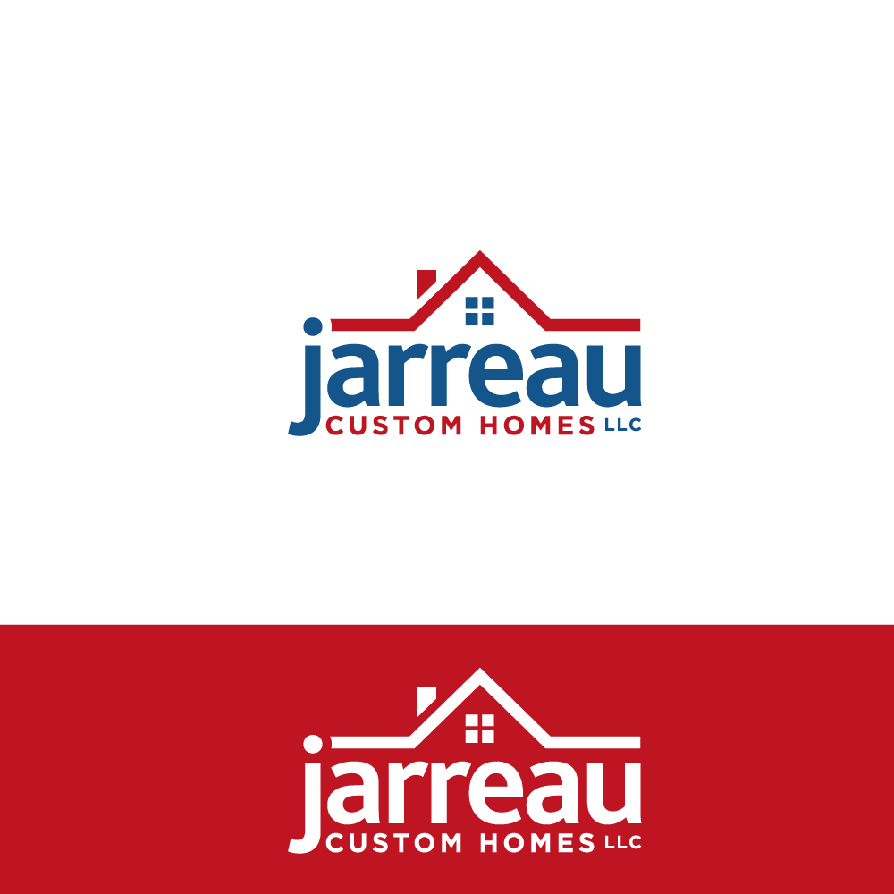 Logo Design by Sujit Banerjee for Jarreau Custom Homes LLC | Design #17261684