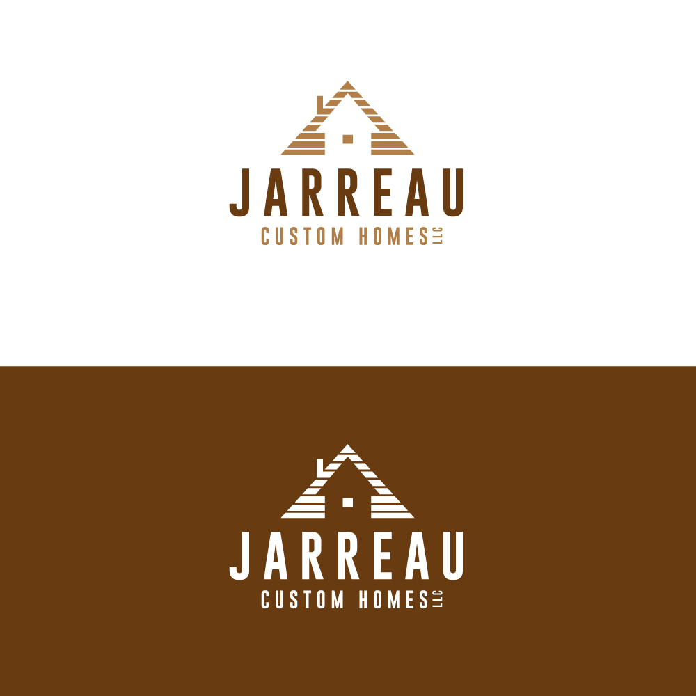Logo Design by Sujit Banerjee for Jarreau Custom Homes LLC | Design #17261685