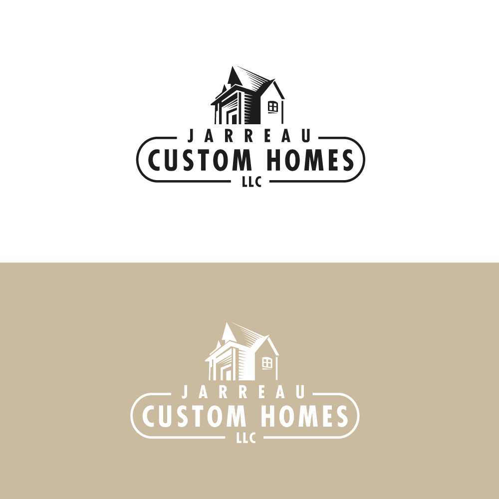 Logo Design by Sujit Banerjee for Jarreau Custom Homes LLC | Design #17261686