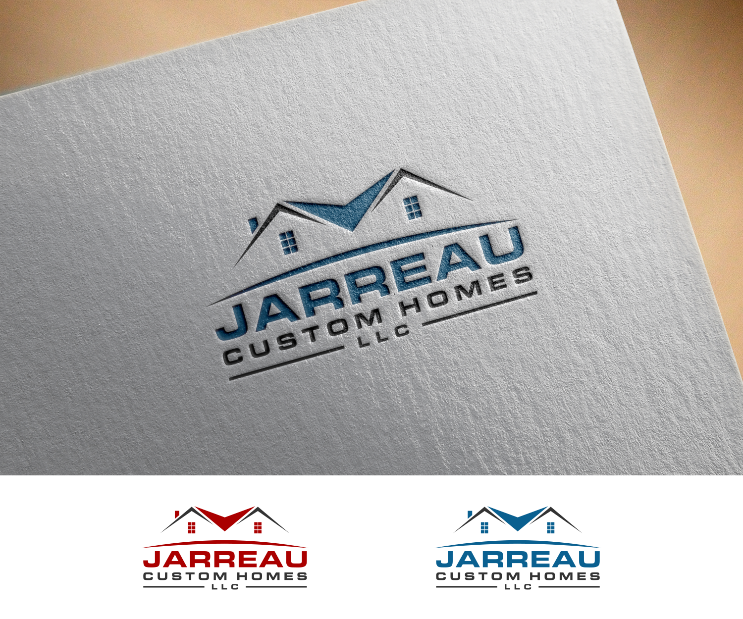 Logo Design by FARESMILA for Jarreau Custom Homes LLC | Design #17274862