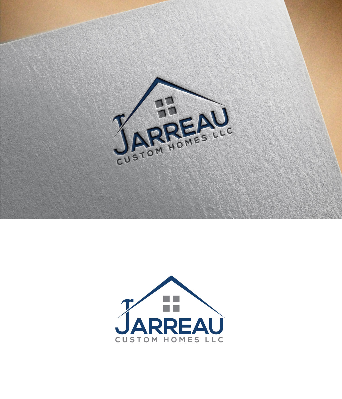 Logo Design by Niizam's for Jarreau Custom Homes LLC | Design #17282412