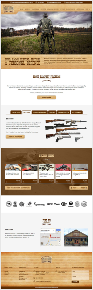 Web Design par -Marc- pour Rampart Firearms | Design : #17384634