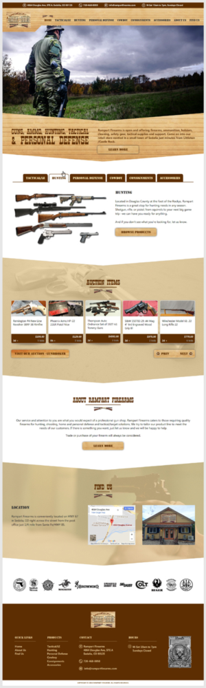 Web Design par -Marc- pour Rampart Firearms | Design : #17385426