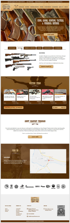 Web Design par -Marc- pour Rampart Firearms | Design : #17386043
