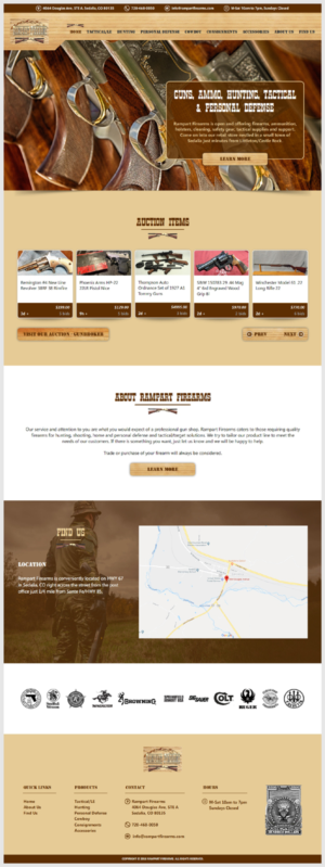 Web Design par -Marc- pour Rampart Firearms | Design : #17453011