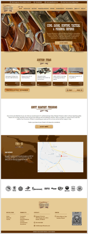Web Design par -Marc- pour Rampart Firearms | Design : #17453012