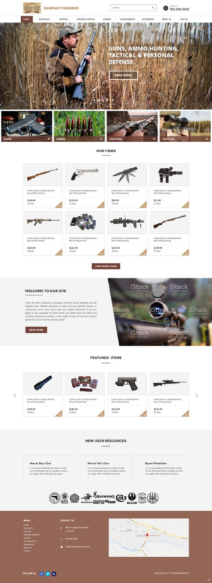 Web Design par pb pour Rampart Firearms | Design : #17272203