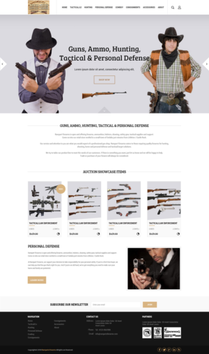 Web Design par PiXthemes pour Rampart Firearms | Design : #17412009