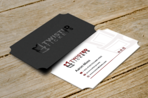 Visitenkarten-Design von Riz' für Aaron J. Moss dba Twisted Tickets | Design: #17258804