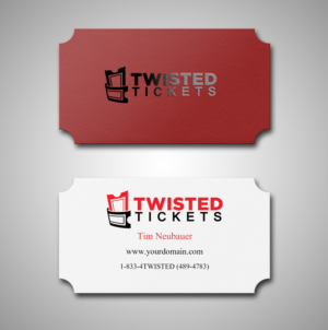 Business Card Design by Lanka Ama for Aaron J. Moss dba Twisted Tickets | Design: #17258638