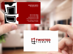Business Card Design by Creations Box 2015 for Aaron J. Moss dba Twisted Tickets | Design: #17264778