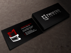 Visitenkarten-Design von Creations Box 2015 für Aaron J. Moss dba Twisted Tickets | Design: #17264833