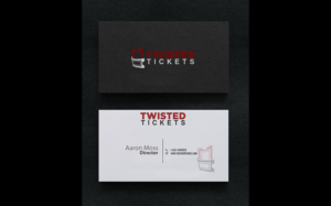 Business Card Design by Daim Designs for Aaron J. Moss dba Twisted Tickets | Design: #17261923