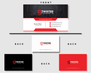 Business Card Design by Designwork.etc for Aaron J. Moss dba Twisted Tickets | Design: #17271709
