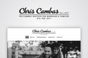 Chris Cambas MA, LMFT | The Cambas Institute For Marriage & Family | Logo Design by stealth_ferret