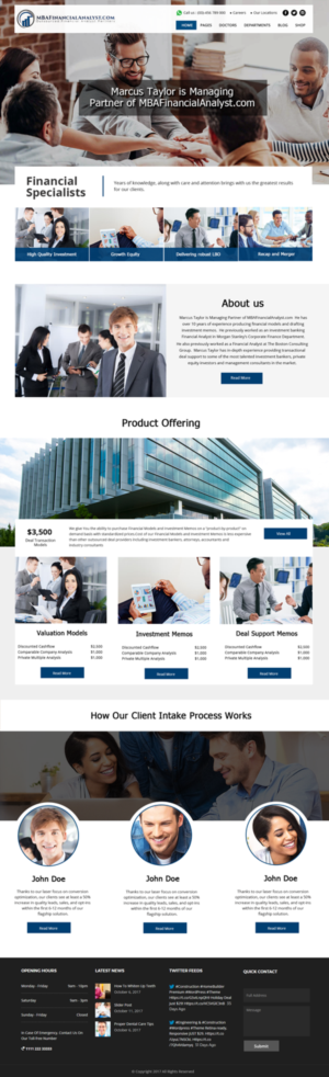 Web Design by Xclusive Designer for this project | Design #17310488
