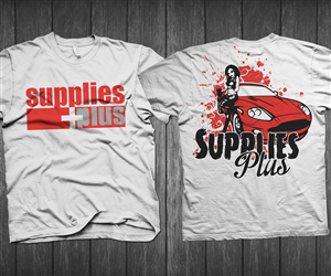 Supplies plus needs t shirt of automotive design for automotive paint company