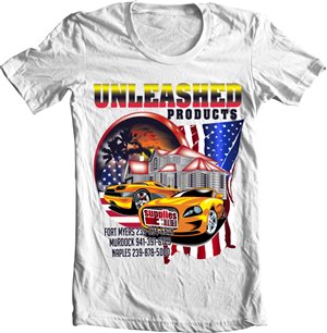 Supplies plus needs t shirt of automotive design for automotive paint company | T-shirt Design by BABLEO