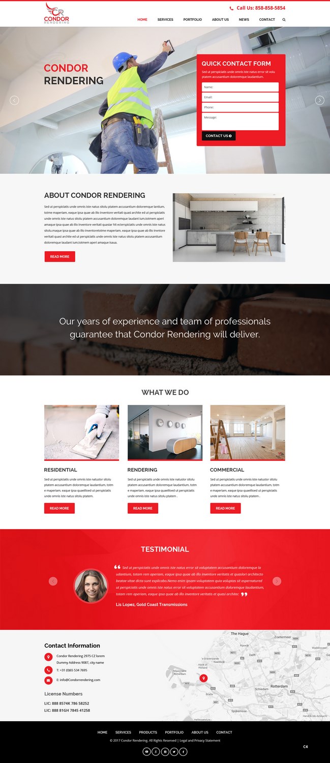 Web-Design von pb für Condor Rendering | Design #17272062