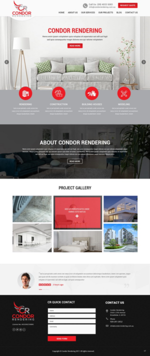 Web Design by pb for Condor Rendering | Design: #17272064