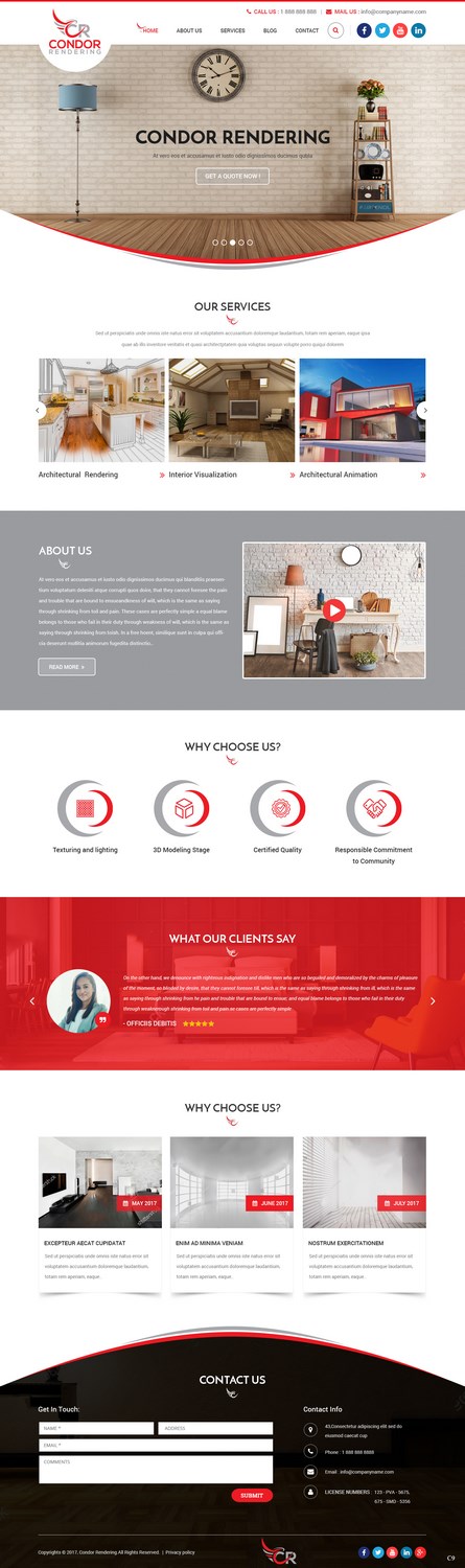 Web-Design von pb für Condor Rendering | Design #17272065