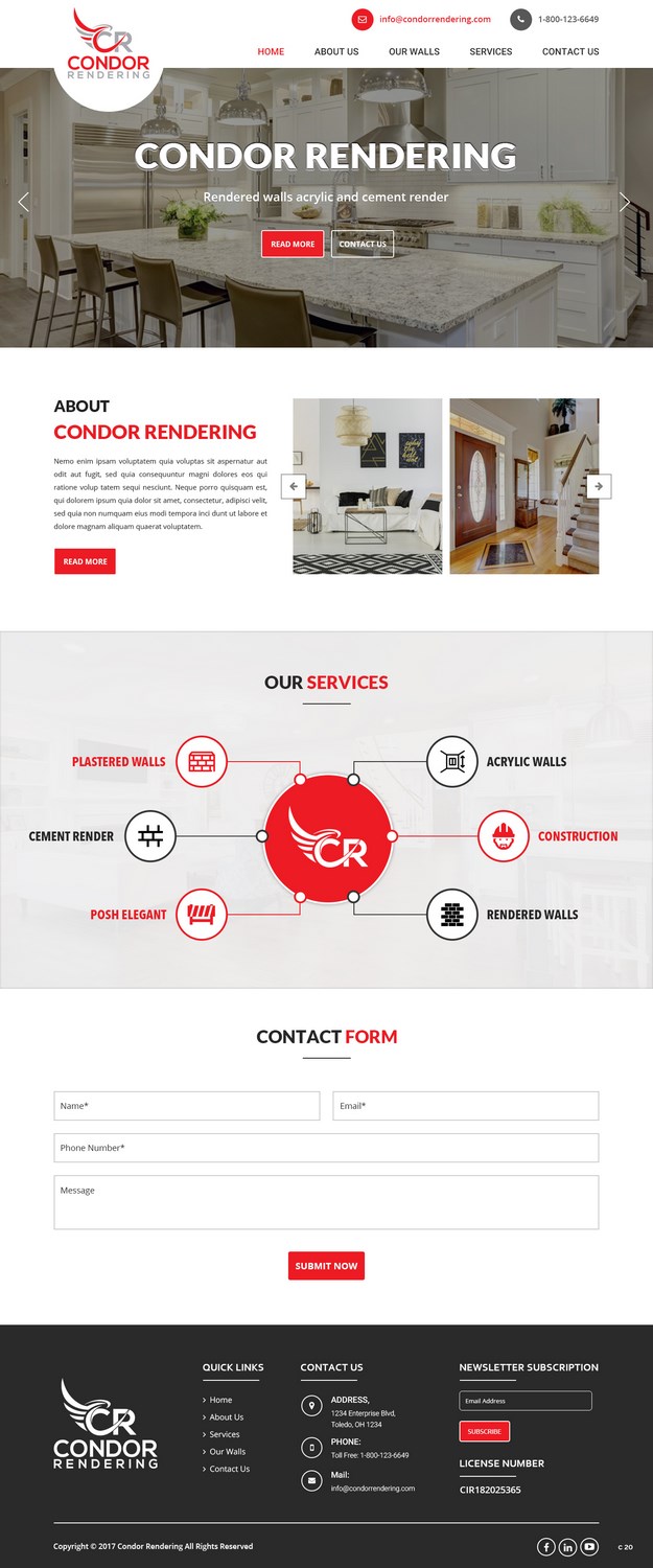 Web Design by pb for Condor Rendering | Design #17272069