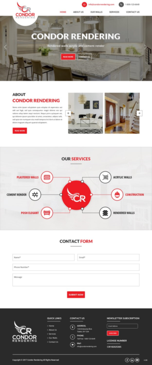Web Design by pb for Condor Rendering | Design: #17272069