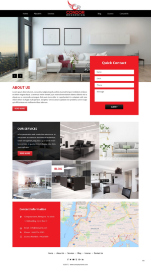 Web Design by pb for Condor Rendering | Design: #17272071