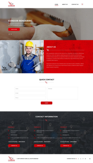 Web Design by pb for Condor Rendering | Design: #17282271