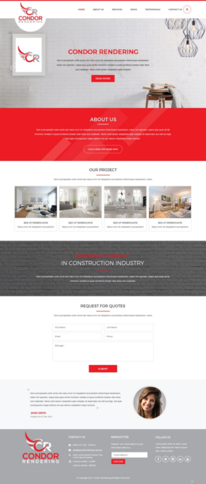 Web Design by pb for Condor Rendering | Design: #17282272
